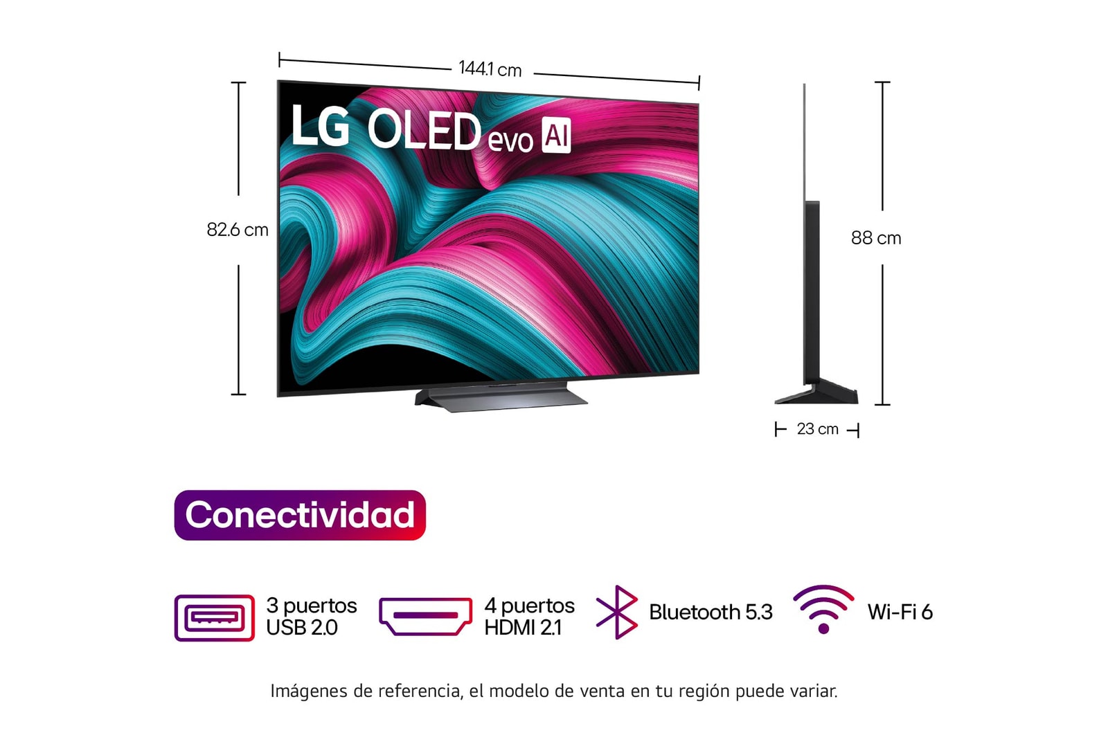 Dimenciones  LG OLED TV